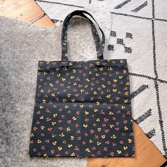 Madewell Insider Women’s Floral Black Canvas Reusable Tote—Special Edition - Picture 5 of 7